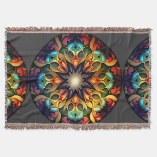 Kaleidoskop Mandala Blume Design-23091 Decke