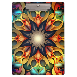 Kaleidoskop Mandala Blume Design-23091 Klemmbrett