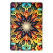 Kaleidoskop Mandala Blume Design-23091 Mini Klemmbrett (Rückseite)