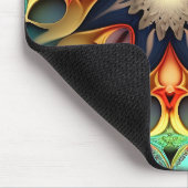 Kaleidoskop Mandala Blume Design-23091 Mousepad (Ecke)