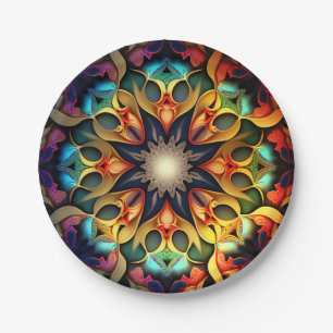 Kaleidoskop Mandala Blume Design-23091 Pappteller