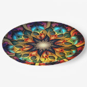 Kaleidoskop Mandala Blume Design-23091 Pappteller (Schrägansicht)