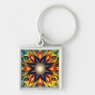 Kaleidoskop Mandala Blume Design-23091 Schlüsselanhänger