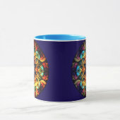 Kaleidoskop Mandala Blume Design-23091 Tasse (Zentrum)