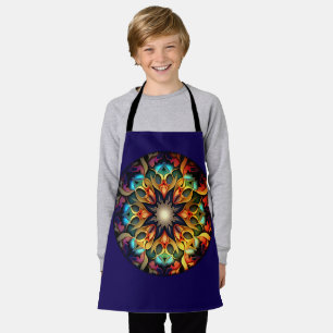 Kaleidoskop-Mandala-Blumendesign-23091 Schürze