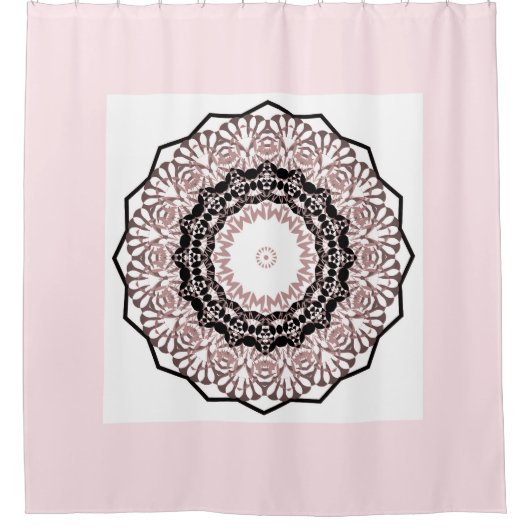 Kaleidoskop, Mandala Duschvorhang (Vorderseite)