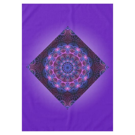 Kaleidoskop Mandala Herz + Ihre Idee Tischdecke (Vorderseite)