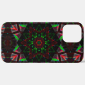 Kaleidoskop mit Hexagon, grün und rot Case-Mate iPhone Hülle (Hinten (horizontal))
