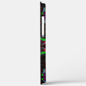 Kaleidoskop mit Hexagon, grün und rot Case-Mate iPhone Hülle (Rückseite / Links)