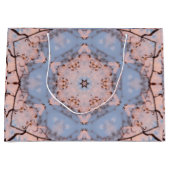 Kaleidoskop Morning Blue & Frost Pink Große Geschenktüte (Vorderseite)