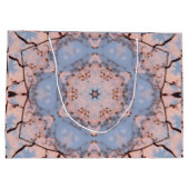 Kaleidoskop Morning Blue & Frost Pink Große Geschenktüte (Rückseite)