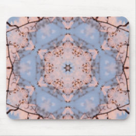 Kaleidoskop Morning Blue & Frost Pink Mousepad