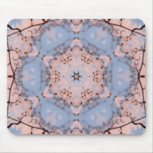 Kaleidoskop Morning Blue & Frost Pink Mousepad