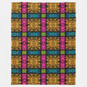 Kaleidoskop Mosaik II + Ihre Ideen Fleecedecke