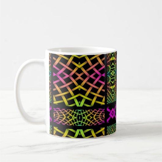 Kaleidoskop Mosaik III + Ihre Ideen Kaffeetasse (Links)