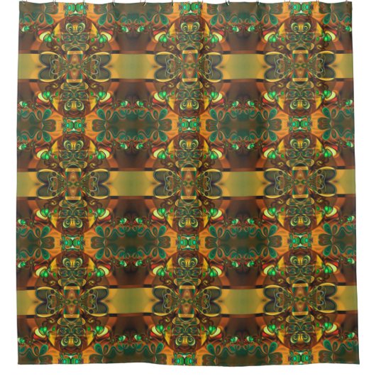 Kaleidoskop Mosaik VI + Ihre Ideen Duschvorhang (Vorderseite)