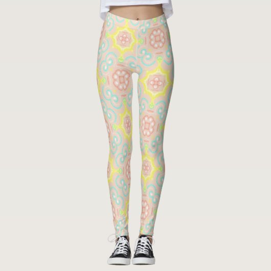 Kaleidoskop-Muster Leggings (Vorderseite)
