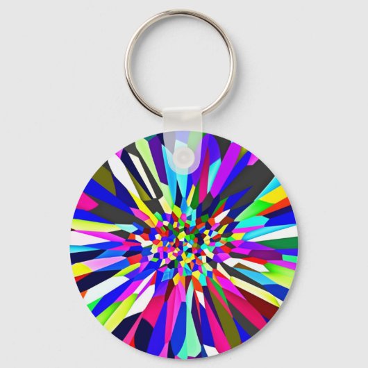 Kaleidoskop Muster Schlüsselanhänger (Vorderseite)