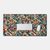 Kaleidoskop of Whimsical Curves Schreibtischunterlage (Tastatur & Maus)