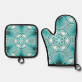 Kaleidoskop Ofenhandschuh & Topflappen-Set (Vorderseite)