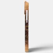 Kaleidoskop Orange Schwarzer Hintergrund Case-Mate iPhone Hülle (Rückseite / Links)