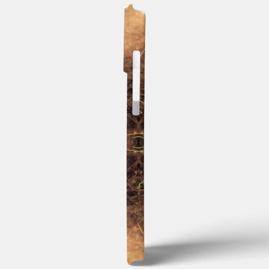 Kaleidoskop Orange Schwarzer Hintergrund Case-Mate iPhone Hülle (Rückseite / Links)