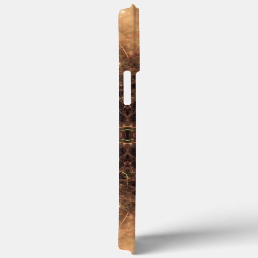 Kaleidoskop Orange Schwarzer Hintergrund Case-Mate iPhone Hülle (Rückseite / Rechts)