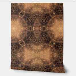 Kaleidoskop Orange Schwarzer Hintergrund Tapete