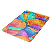 Kaleidoskop ozeanischer Muscheln Badematte (Schrägansicht)