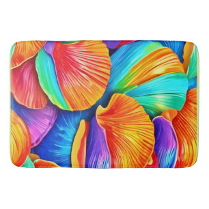 Kaleidoskop ozeanischer Muscheln Badematte