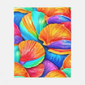 Kaleidoskop ozeanischer Muscheln Fleecedecke (Vorderseite)