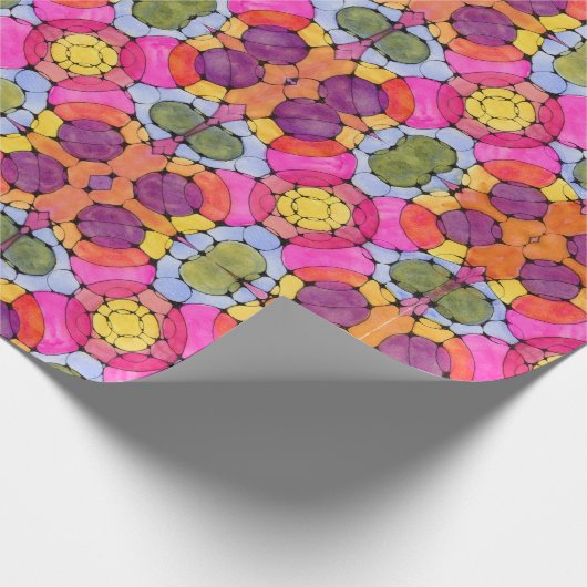 Kaleidoskop-Packpapier Geschenkpapier (Ecke)