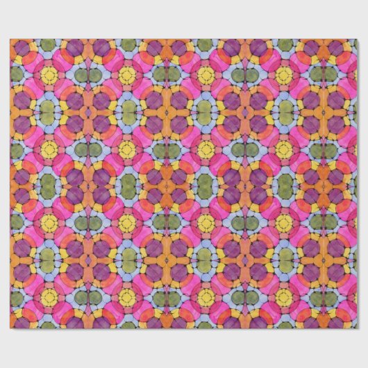 Kaleidoskop-Packpapier Geschenkpapier (Flach)