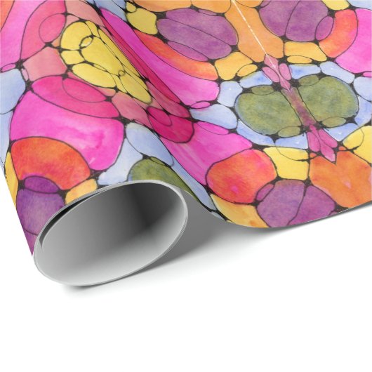 Kaleidoskop-Packpapier Geschenkpapier (Rolleneckpunkt)