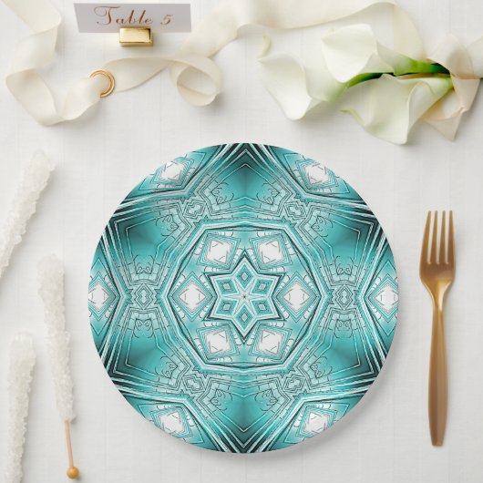 Kaleidoskop Pappteller (Hochzeit)