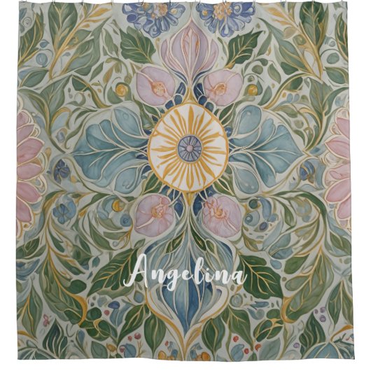 Kaleidoskop Personalisiert Duschvorhang (Vorderseite)