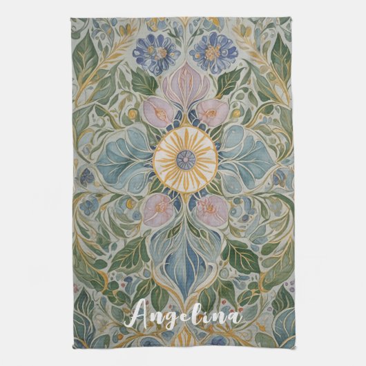 Kaleidoskop Personalisiert Geschirrtuch (Vertikal)