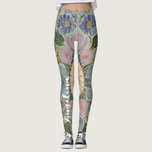Kaleidoskop Personalisiert Leggings (Vorderseite)