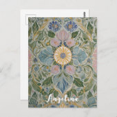 Kaleidoskop Personalisiert Postkarte (Vorne/Hinten)