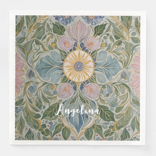 Kaleidoskop Personalisiert Serviette (Vorderseite)