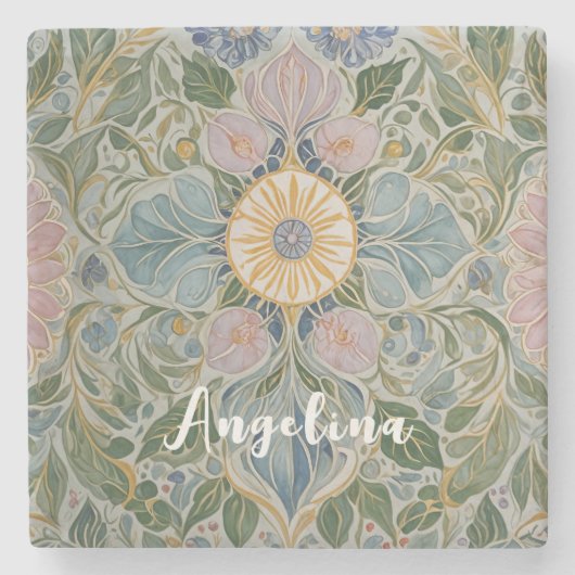 Kaleidoskop Personalisiert Steinuntersetzer (Vorderseite)