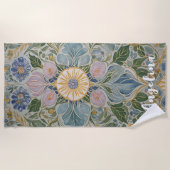 Kaleidoskop Personalisiert Strandtuch (Vorderseite)