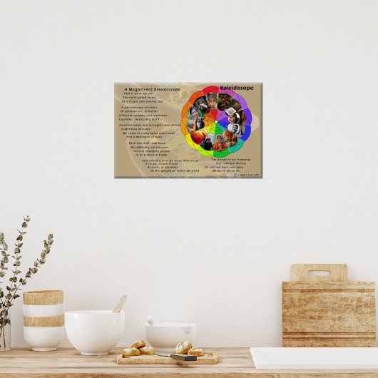 Kaleidoskop Poster (Küche)