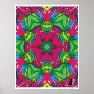 Kaleidoskop-Poster Petals Kinetic Collage Poster