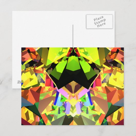 Kaleidoskop Postkarte (Vorne/Hinten)