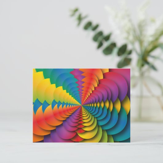 Kaleidoskop Postkarte (Stehend Vorderseite)