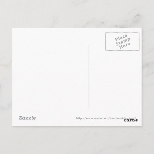 Kaleidoskop-Postkarte Postkarte (Rückseite)