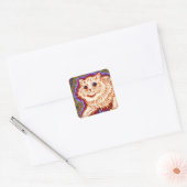 Kaleidoskop Quadratischer Aufkleber (Umschlag)