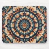 Kaleidoskop Quilt Muster Mousepad (Vorne)