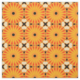 Kaleidoskop Radmuster P Schwarzes Rotes Gelb 1 Stoff